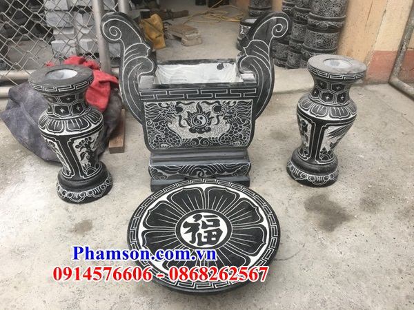 19 Lư bát hương chữ nhật lọ hoa mâm bồng bằng đá liền khối cao cấp đẹp bán tại Bạc Liêu 19 Lư bát hương chữ nhật lọ hoa mâm bồng bằng đá liền khối cao cấp đẹp bán tại Bạc Liêu