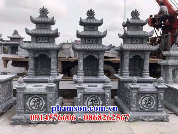 19 Mộ mồ mả ba mái cao cấp bằng đá thanh hóa hiện đại đẹp bán tại Bình Phước