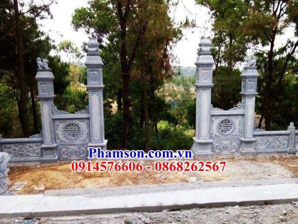 212 Thiết kế cổng nhà thờ đình đền chùa đơn giản bằng đá xanh Thanh Hóa