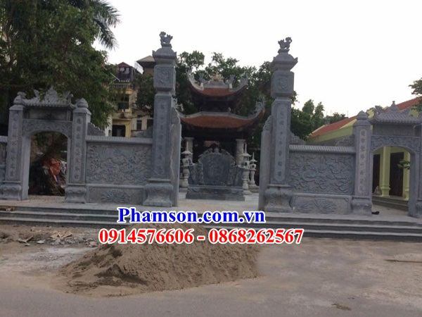212 Thiết kế cổng nhà thờ đình đền chùa đơn giản bằng đákhối tự nhiên