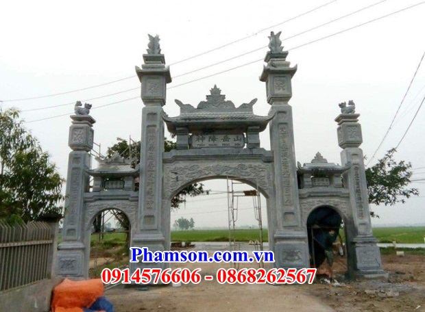 24 Thiết kế cổng đá ninh bình nguyền khối tam quan tứ trụ đẹp bán tại Hà Giang