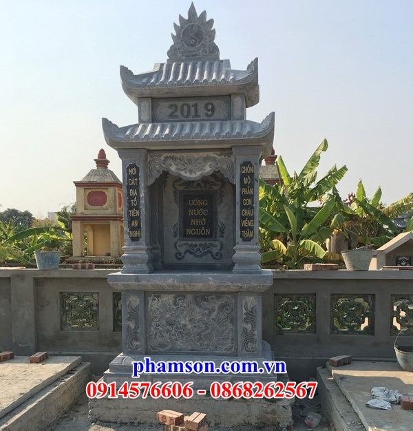 26 Lăng thờ đá xanh ninh bình khu mồ mả mộ ông bà đẹp bán tại Ninh Thuận
