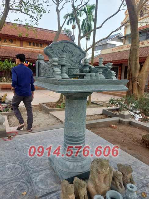 29 Miếu thờ đá xanh ngoài trời đẹp bán Bình Định