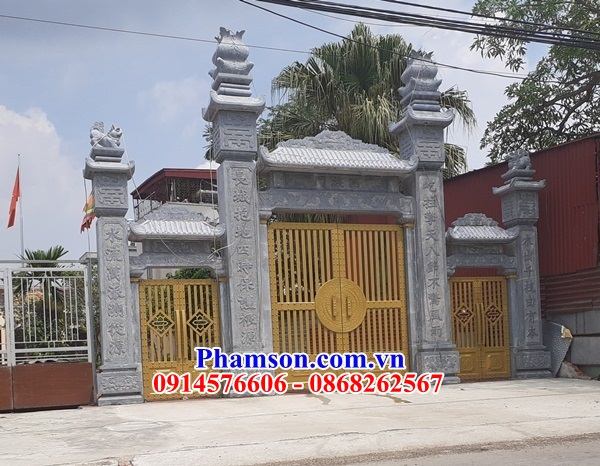 31 cổng nhà thờ từ đường xây bằng đá thanh hóa cao cấp đẹp bán tại Quảng Bình
