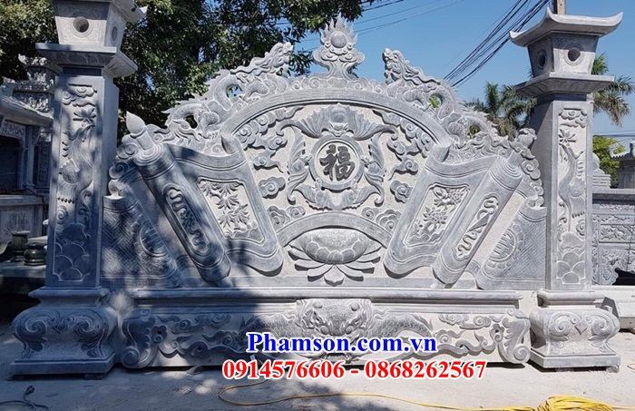 33 Cuốn thư nhà thờ bằng đá khối Ninh Bình kích cỡ phong thủy tại Nam Định