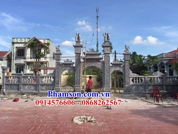 34 Kích thước cổng đá tam quan tứ trụ nhà thờ họ từ đường đẹp bán tại Đà Nẵng