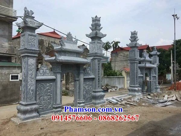 36 Mẫu cổng đá thanh hóa hiện đại từ đường nhà thờ họ đẹp nhất bán Quảng Ngãi