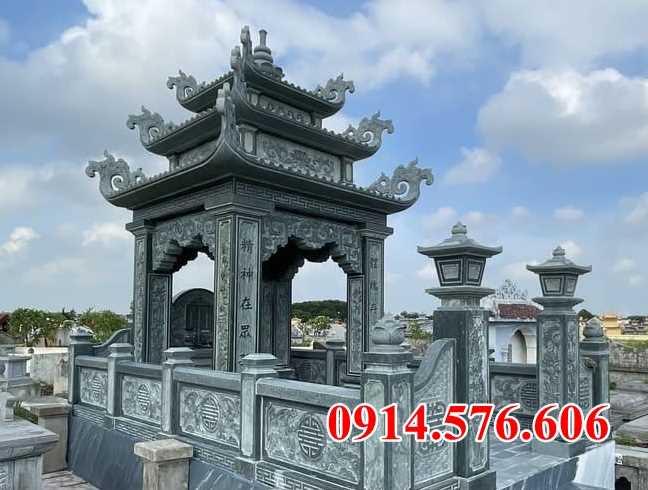 44 Tường rào đá khu lăng mộ đẹp bán Bắc Ninh