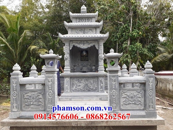 44 tường hàng bờ rào khu lăng mộ đá xanh tự nhiên đẹp bán Bắc Ninh