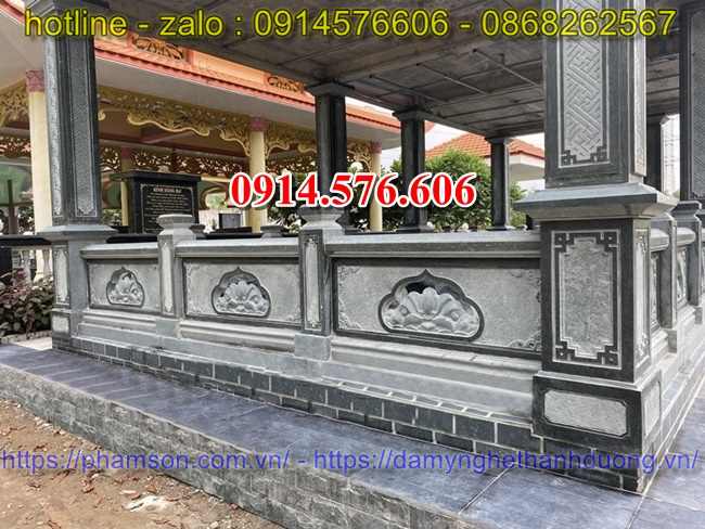 44 tường rào khu lăng mộ đá đẹp Bắc Ninh 2025
