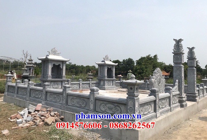 44 tường rào khu lăng mộ đá đẹp Bắc Ninh