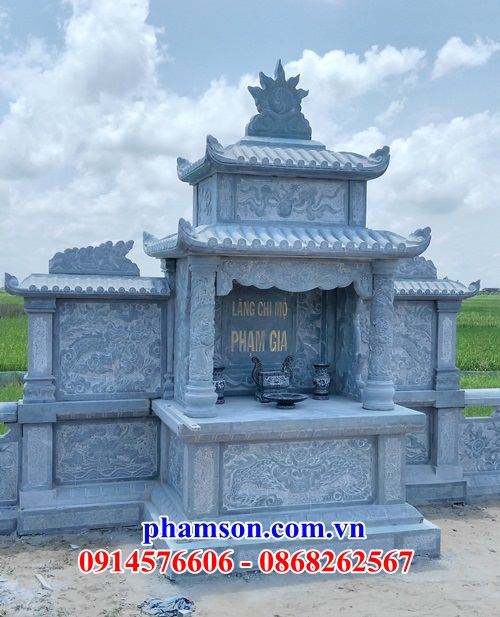 46 Lăng thờ mồ mả mộ đá xanh hiện đại dòng họ đẹp bán tại Đồng Nai