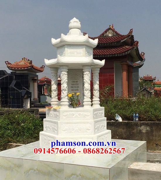 48 Mộ tháp đá trắng cao cấp đẹp bán tại Thái Nguyên