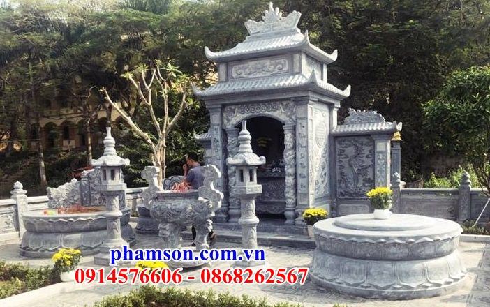 59 Lăng thờ đá ninh bình hiện đại nguyên liền khối thờ chung nghĩa trang khu lăng mộ đẹp bán tại Cao Bằng
