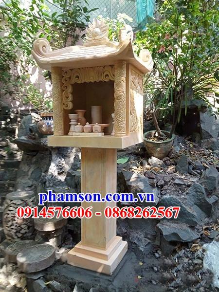 Giá 30 miếu thờ sơn thần linh thổ địa bằng đá vàng cao cấp đẹp bán tại Phú Yên