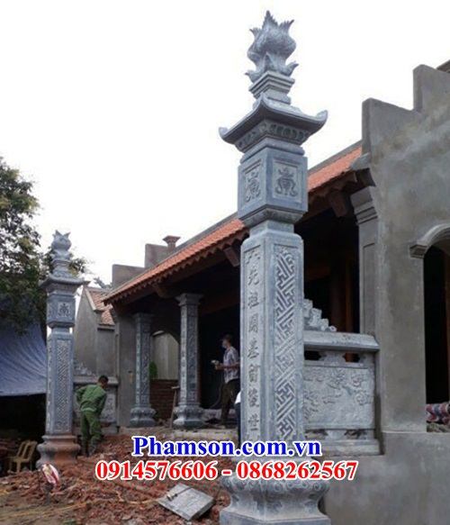 Giá bán 05 cột đá cao cấp nhà thờ từ đường đẹp tại Vĩnh Long