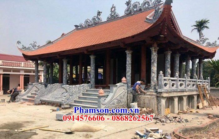 Giá bán 05 cột đá hiện đại đình đền chùa đẹp tại Vĩnh Long