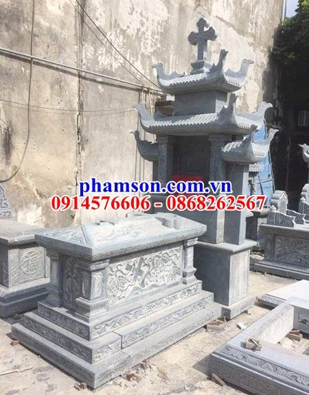 Giá bán 10 mộ đá ninh bình hiện đại đạo thiên chúa công giáo đẹp bán tại Yên Bái