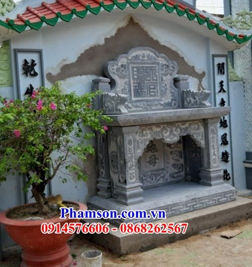 Giá bán 14 bàn thờ đá tự nhiên nguyên khối bày lễ thắp nhang ngoài sân đẹp bán tại Vĩnh Long