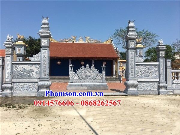 Giá bán cổng đá ninh bình nguyên khối nhà thờ từ đường tổ tiên tam quan tứ trụ đẹp bán Lâm Đồng