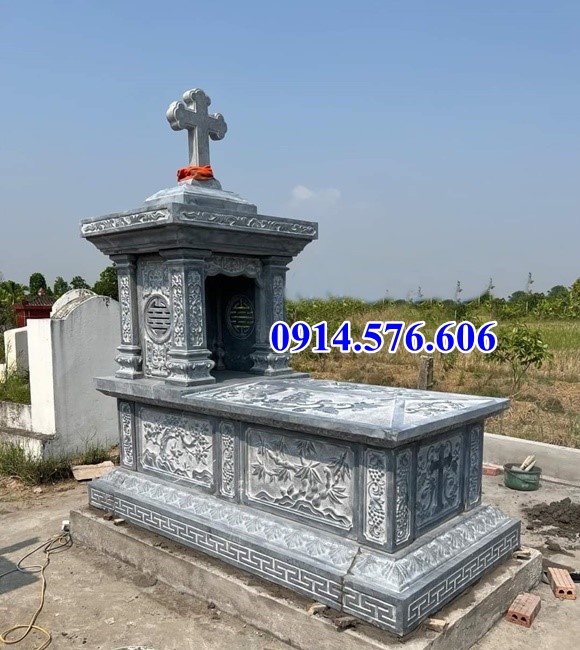 Giá lăng mộ hung hoả địa táng chôn tươi đá công giáo đạo thiên chúa đẹp Thừa Thiên Huế