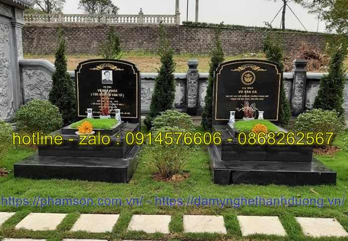 Khu lăng mộ nghĩa trang gia đình bằng đá kim sa Ấn Độ đẹp - 11.05.2024