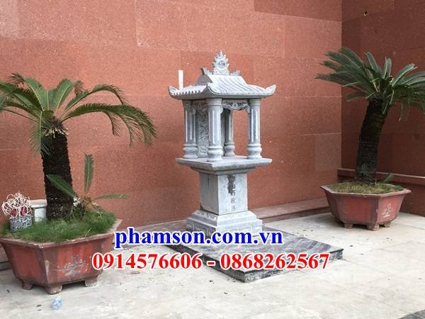 Kích thước 29 miếu thờ thần linh thổ địa đá đơn giản giá rẻ đẹp bán tại Bình Định