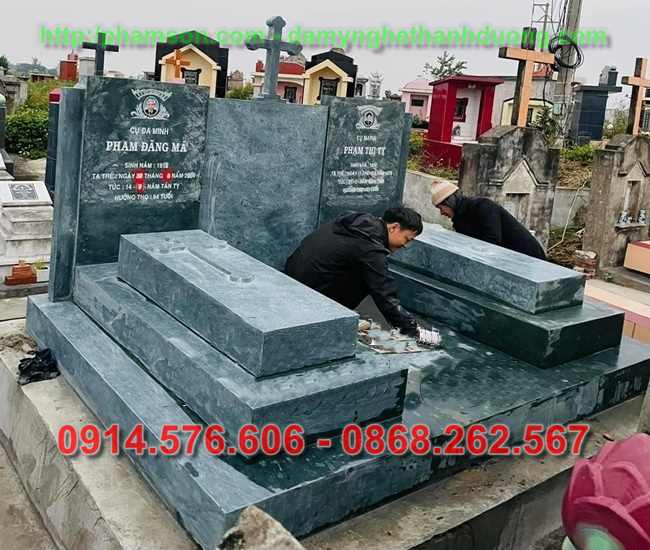 Kích thước lăng mộ đá công giáo đẹp Đà Nẵng - giá bán 24.05.2024