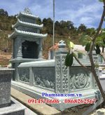 Làm 02 mộ ba mái đẹp bằng đá ninh bình