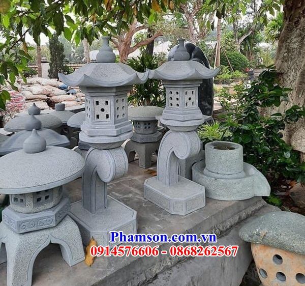 Làm 11 đèn đá ninh bình tự nhiên nguyên khôi sân vườn biệt thự đẹp bán Ninh Bình