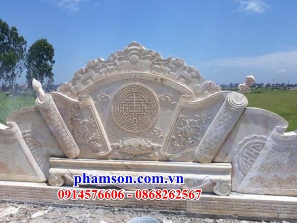 Làm 12 mẫu cuốn thư đá vàng cao cấp nhà thờ từ đường khu lăng nghĩa trang đẹp nhất Tuyên Quang