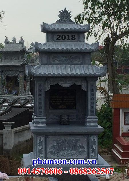 Lăng mộ đá thanh hóa hiện đại cao cấp cất đựng hũ hộp lọ tro hài cốt đẹp bán tại Kiên Giang