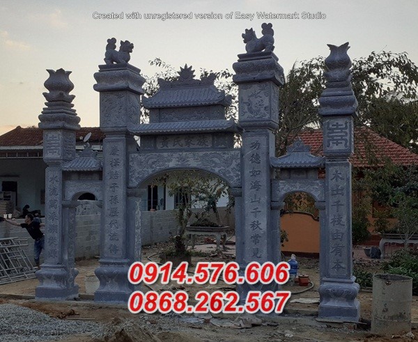 Quảng Nam + 979 cổng đá nhà thờ họ đẹp - 4