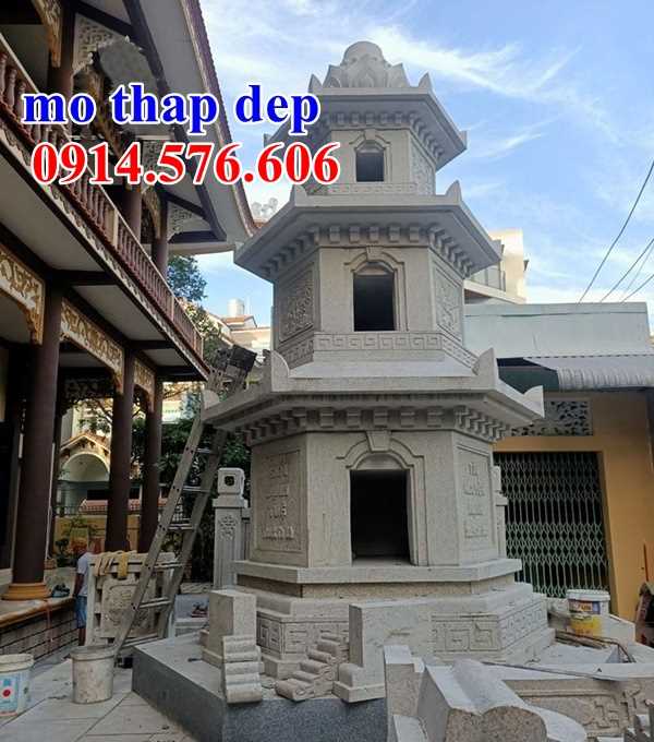 Tháp bảo bằng đá trắng đẹp bán tại Thái Nguyên