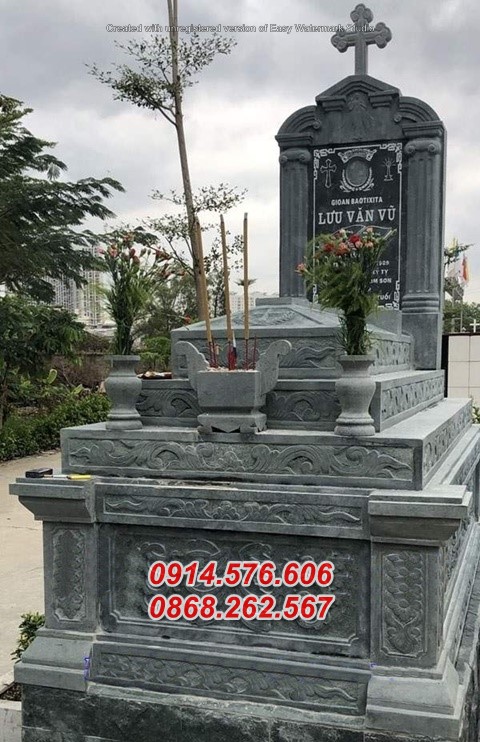 Thiết kế 08 mộ đá đạo thiên chúa Tuyên Quang - giá bán 24.05.2024