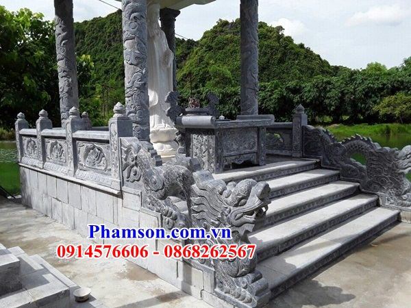 Xây 11 bàn thờ bày cắm nhang ngoài sân đá ninh bình nguyên khối đẹp nhất Ninh Bình
