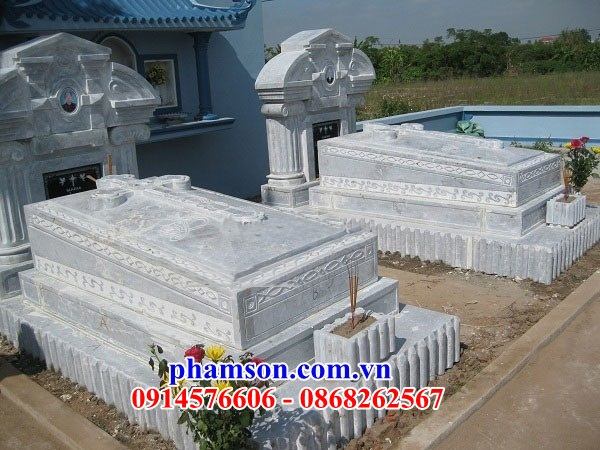 làm 48 mộ đá hiện đại giá rẻ đạo đôi thiên chúa công giáo đẹp nhất kiên giang