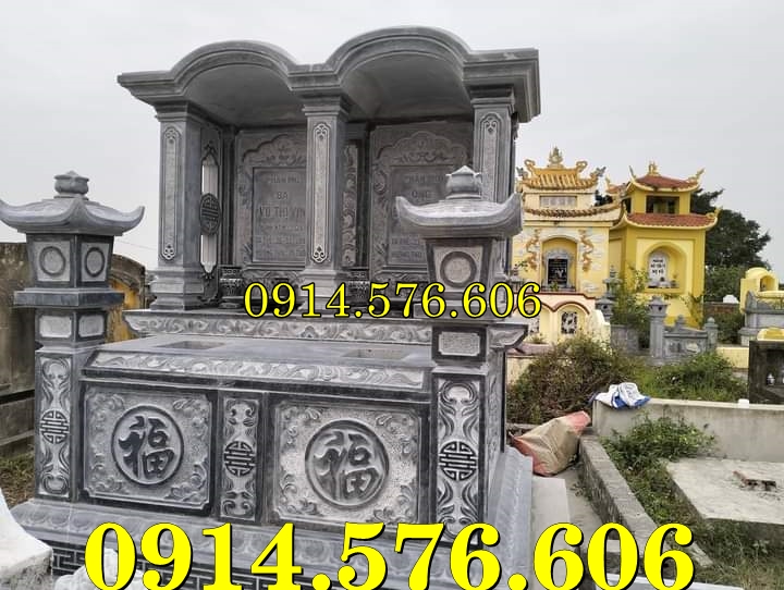 Mộ Đôi Bằng Đá Đẹp Nguyên Khối Bán Điện Biên