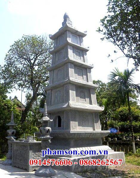 Mẫu mộ tháp sư bằng đá đẹp bán tại Quảng Ninh - 6