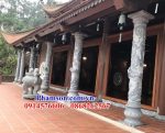 05 Cột nhà thờ bằng đá tự nhiên nguyên khối thiết kế đẹp tại Cao Bằng