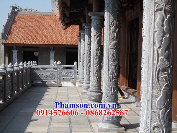 06 cột hiên đình chùa bằng đá mỹ nghệ Ninh Bình tại hải phòng