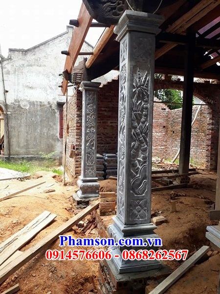 08 mẫu cột nhà thờ họ gia tiên bằng đá mỹ nghệ Ninh Bình tại quảng ninh
