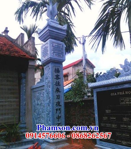 10 Cột nhà thờ bằng đá xanh Thanh Hóa tự nhiên nguyên khối tại Hà Tĩnh