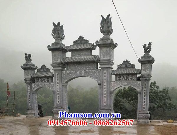 19 Cổng nhà thờ bằng đá khối Ninh Bình thiết kế phong thủy tại Sơn La