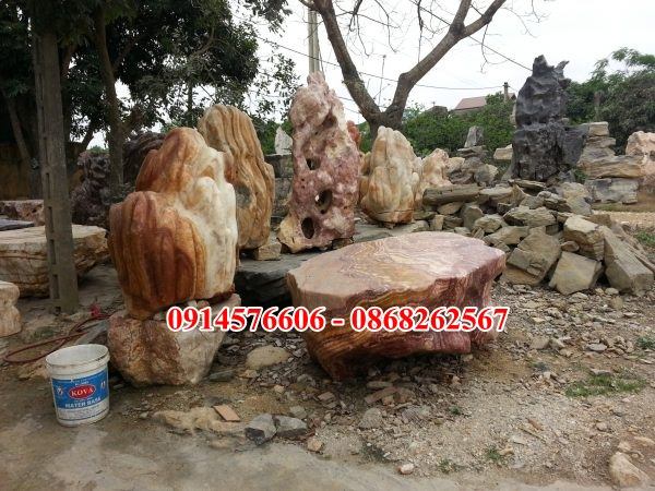 35 bộ bàn ghế đặt sân vườn tư gia biệt thự bằng đá khối cao cấp tại Kon Tum