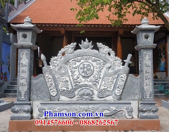 54 Cuốn thư nhà thờ bằng đá mỹ nghệ Ninh Bình điêu khắc rồng