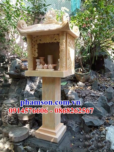 Làm 43 miếu ban bàn đá vàng hiện đại thờ ông thiên sơn thần linh thổ địa đẹp tây ninh