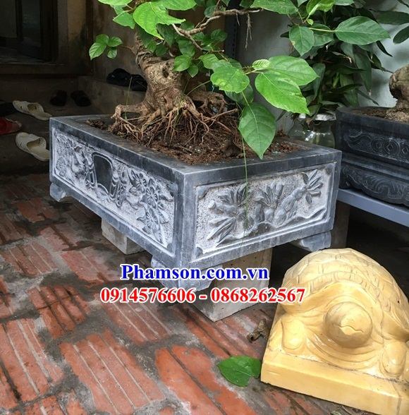 Mẫu chậu trồng cây bonsai bằng đá thiết kế đơn giản bán chạy tại Quảng Ngãi