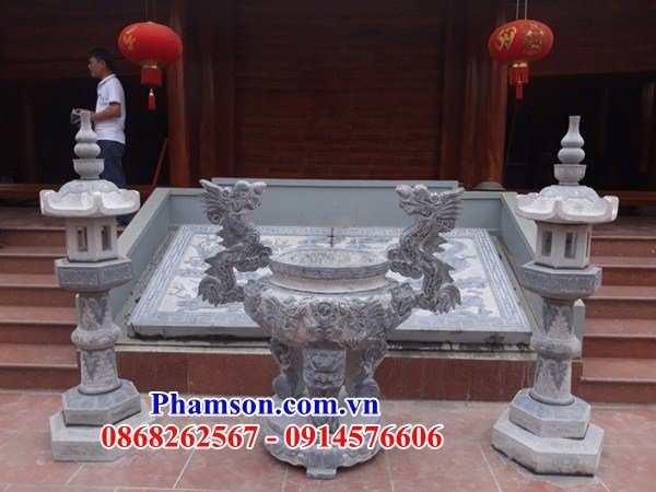 02 rồng đá bậc tam cấp đình đền chùa khối thanh hóa tại Nam Định