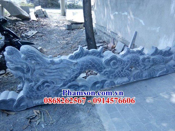 12 rồng đá bậc thềm nhà thờ họ mỹ nghệ Ninh Bình tại Nghệ An